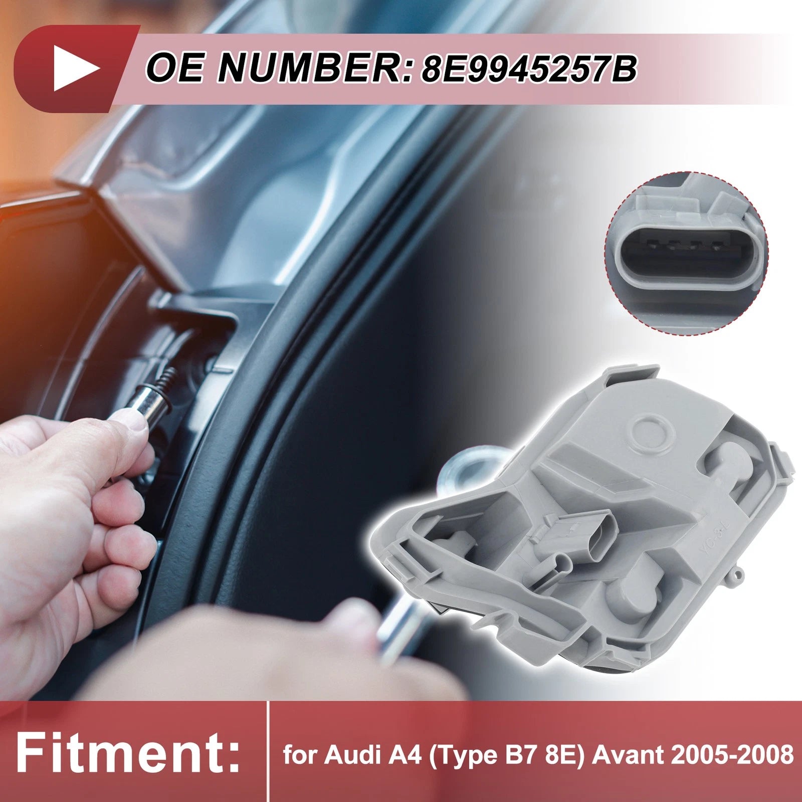 1 pc Left Taillight Socket for Audi A4 Avant (2005–2008) 8E9945257B