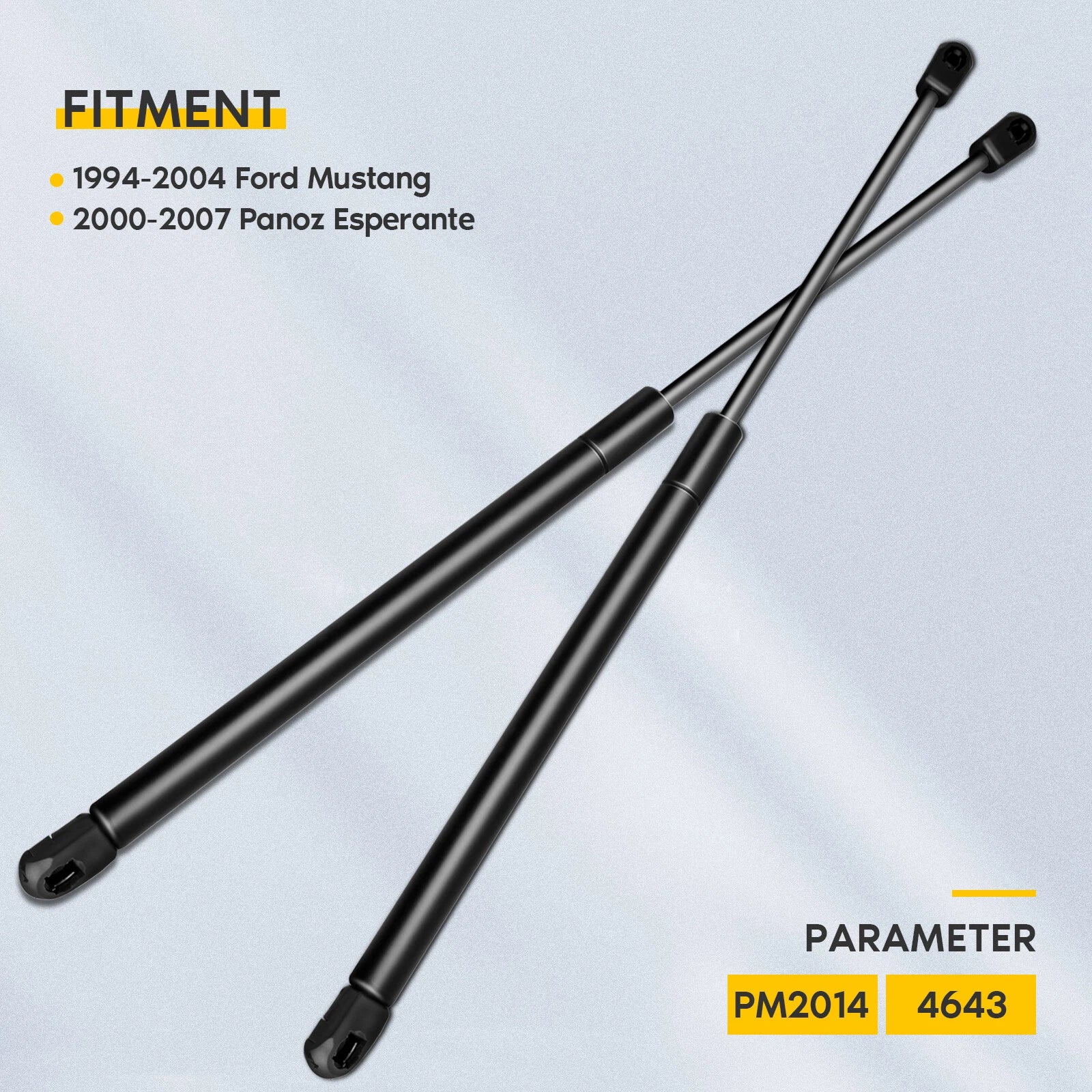 2X Rear Trunk Lift Supports for Ford Mustang (1994–2004)