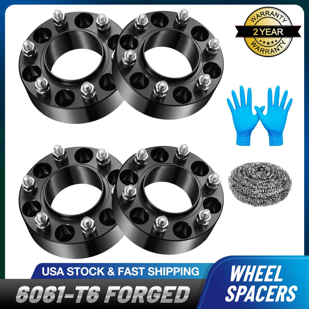 6x5.5 Wheel Spacers Hub Centric 2" for 2019–2023 Ford Ranger (93.1mm CB)