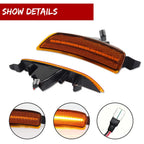 2X Amber Lens LED Front Bumper Side Marker Light for Mazda MX-5 Miata (2016–2023)