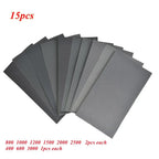 Wet/Dry Sandpaper 400/600/800/1000/1200/1500/2000/2500/3000 Grit Tools Supplies