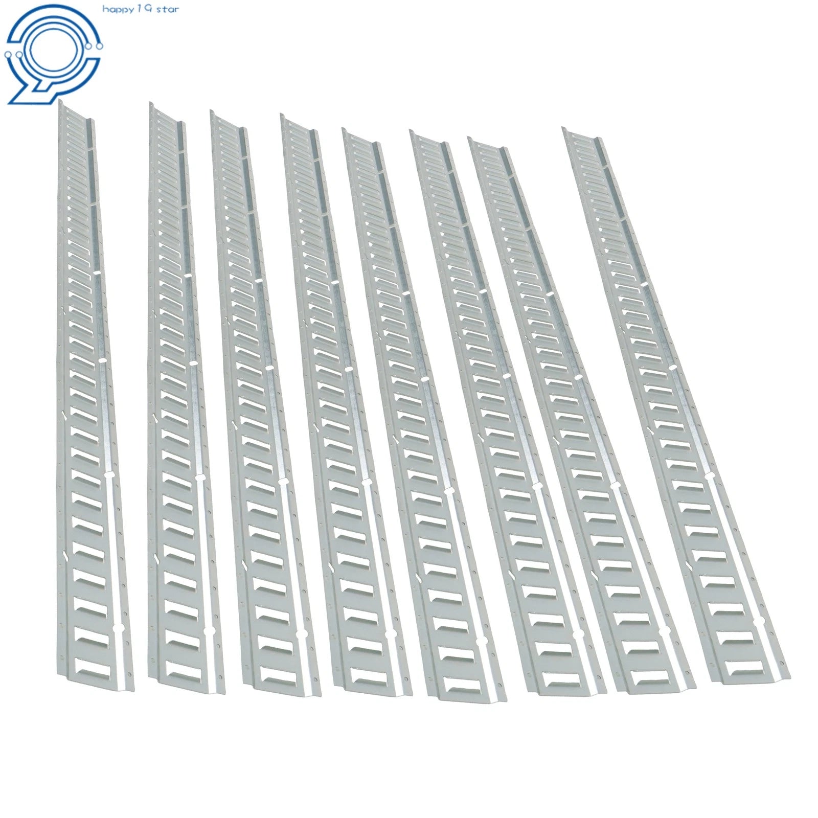 8 Pack E Track Tie Down Rails for Trucks (Galvanized Steel)