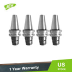 Set of 4 BT30-ER16 Collet Chucks for Tool Holders (70mm Gage Length)