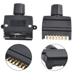 Heavy Duty 7-Pin Flat Trailer Adapter Connector for Boats and Trailers