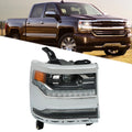 Full LED Headlight for Chevy Silverado 1500 (2016–2018) Chrome Right Side