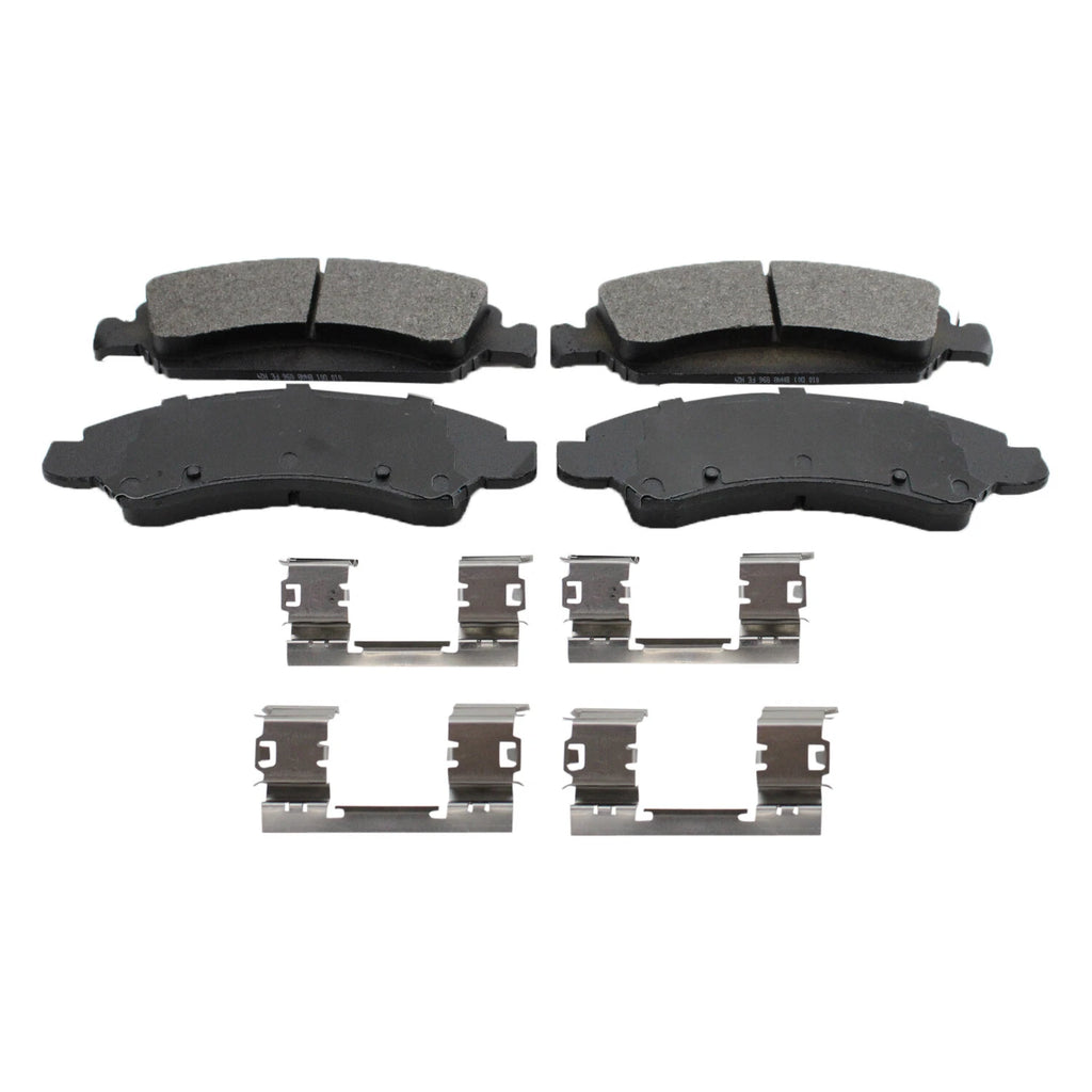 Set of 4 Bosch Blue Semi-Metallic Slotted Brake Pads for Cadillac Chevrolet GMC