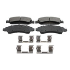 Set of 4 Bosch Blue Semi-Metallic Slotted Brake Pads for Cadillac Chevrolet GMC