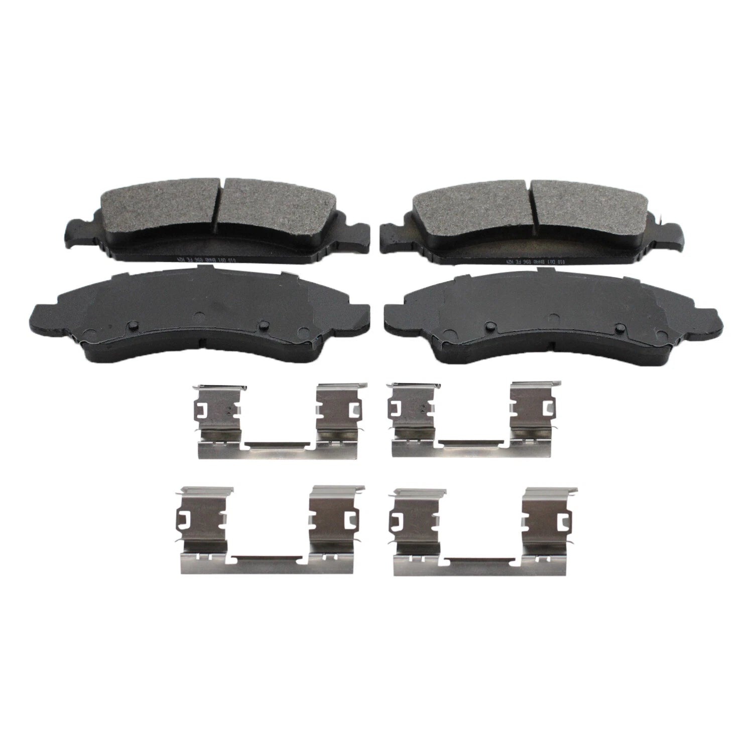 Set of 4 Bosch Blue Semi-Metallic Slotted Brake Pads for Cadillac Chevrolet GMC