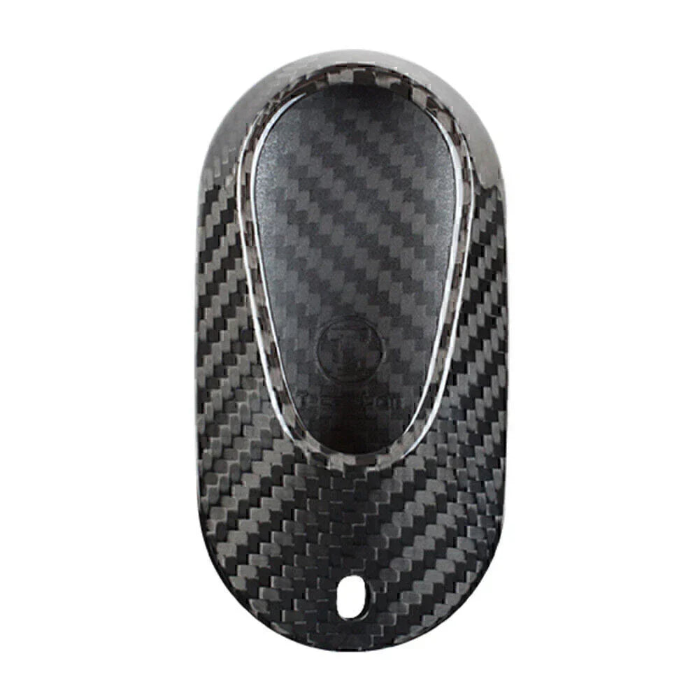 Carbon Fiber Black Key Fob Case Cover for Mercedes Benz S Class (2021)