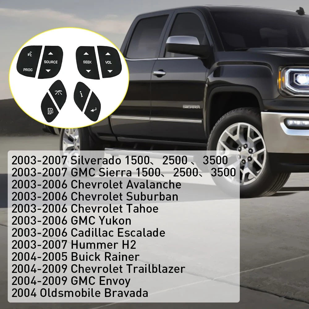 Steering Wheel Decal Sticker for 2003-2007 Silverado GMC 1500