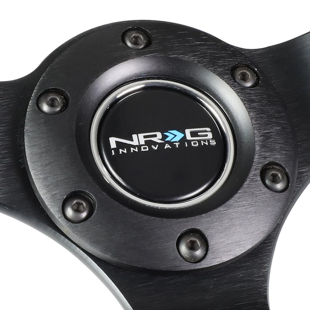 NRG 35cm 3" Deep Dish Suede Grip Steering Wheel for Universal Fit (2010–2023)