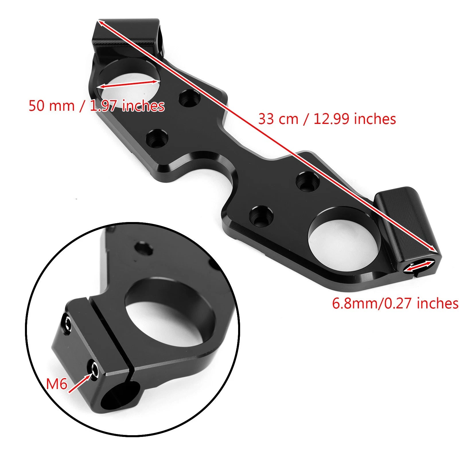 Lowering Triple Tree Upper Top Clamp for Suzuki GSXR 1300 Hayabusa (1999–2023)
