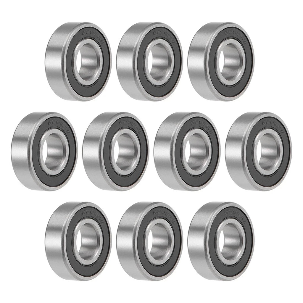 Set of 10 6202-2RS Deep Groove Ball Bearings for Various Models (15x35x11mm)