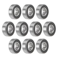 Set of 10 6202-2RS Deep Groove Ball Bearings for Various Models (15x35x11mm)