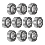 Set of 10 6202-2RS Deep Groove Ball Bearings for Various Models (15x35x11mm)