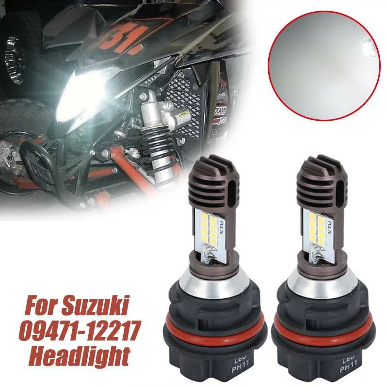 LED Headlight Bulbs for Suzuki Quadsport Racer LTZ 250 400 LTR 450 (2004–2009)