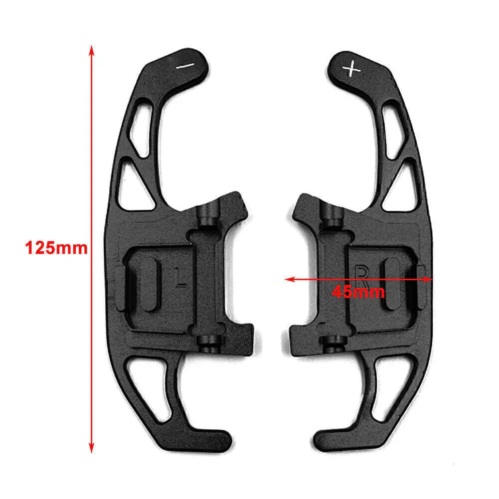 Silver Steering Wheel Shift Paddles for VW Golf R GTD GTE MK7 (2013-2018)