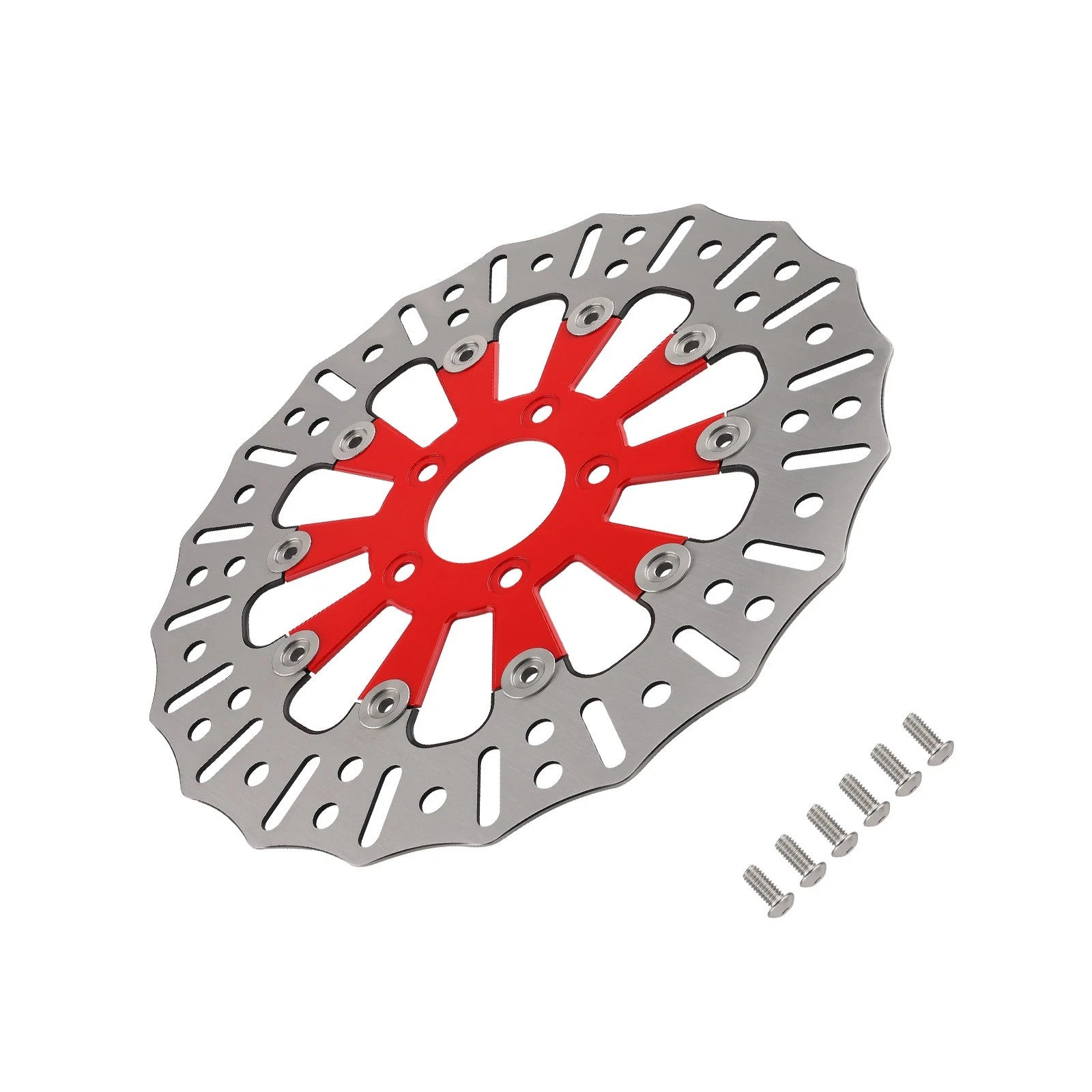Front Brake Rotor for Harley-Davidson Softail (2015–2024) & Sportster (2014–2024) Red 299mm