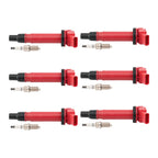 Set of 6 Ignition Coils & Iridium Spark Plugs for Toyota 4Runner Tacoma (2003–2023)