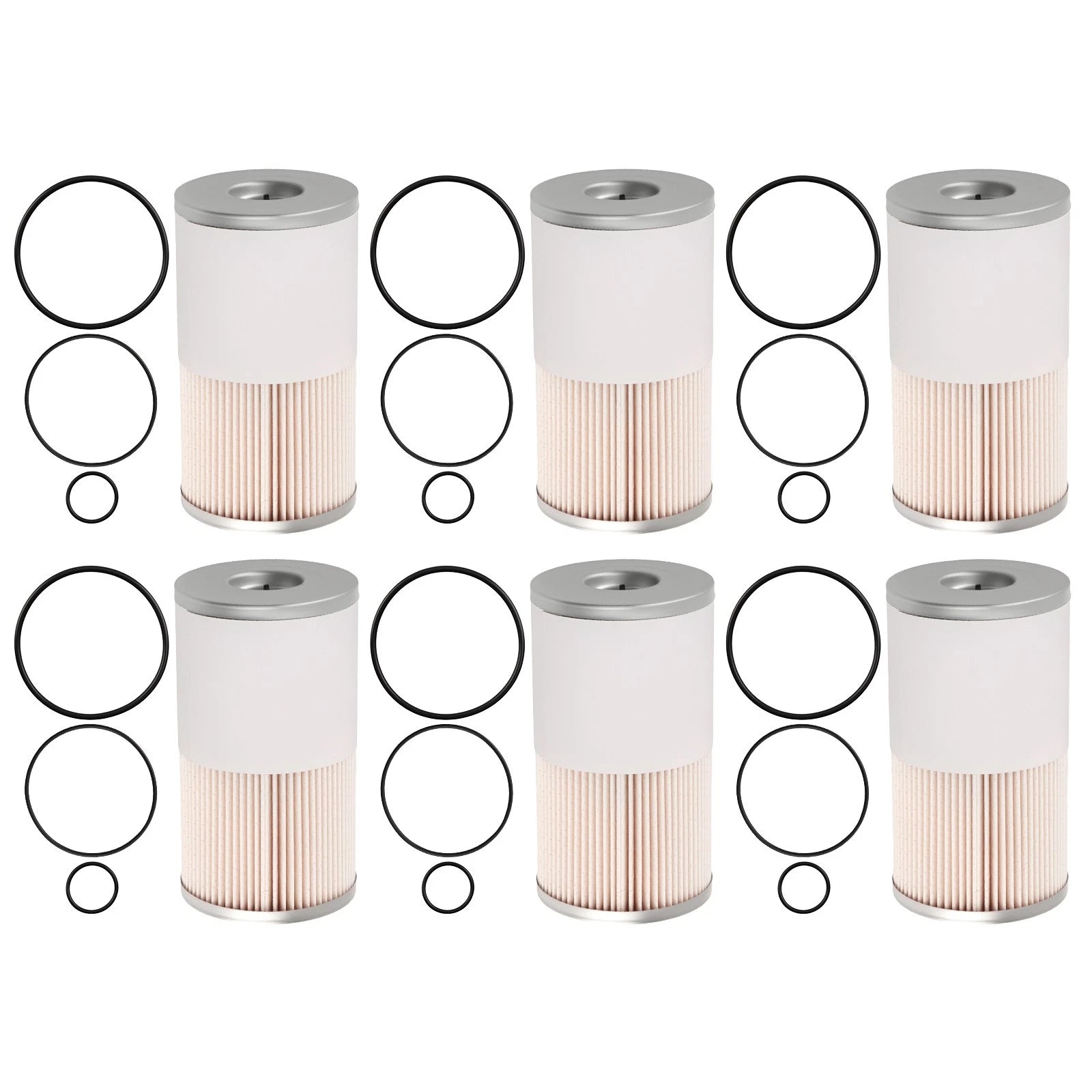 6PCS Fuel Water Separator Filters for Hino Volvo Freightliner (FS19624 PF7895)