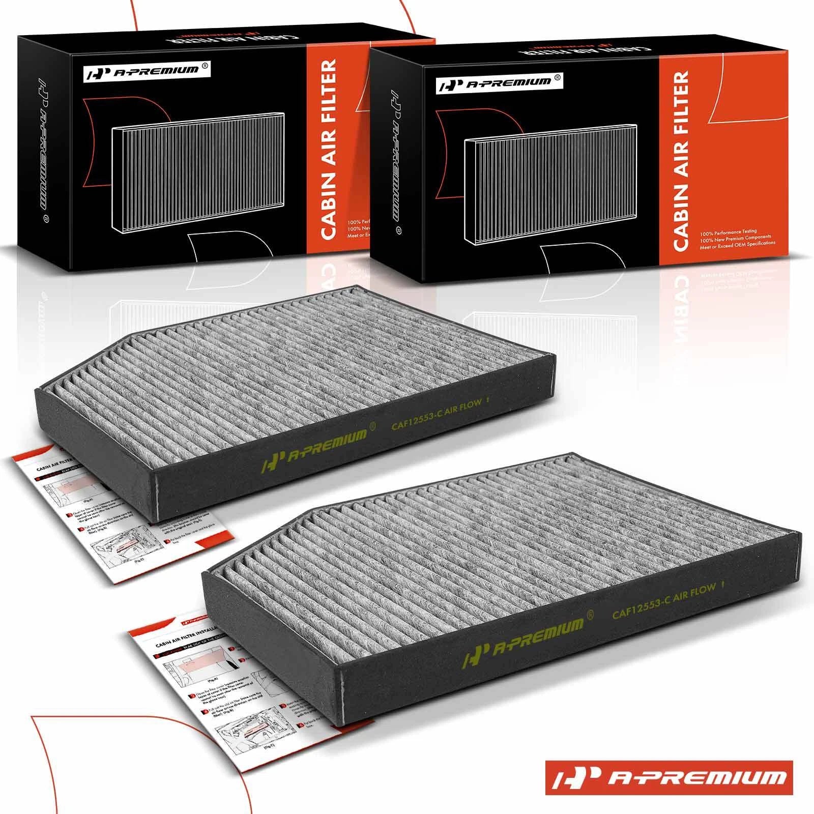 2X Activated Carbon Cabin Air Filter for BMW G20 G22 F87 G80 (2019–2023)