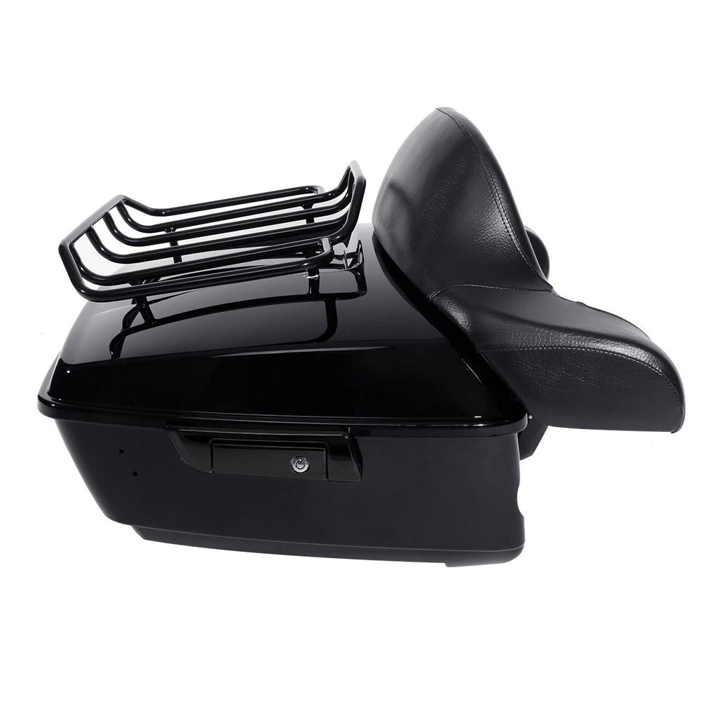 Trunk Luggage Backrest Mounting Rack for Harley Fat Boy (2008–2017) Black