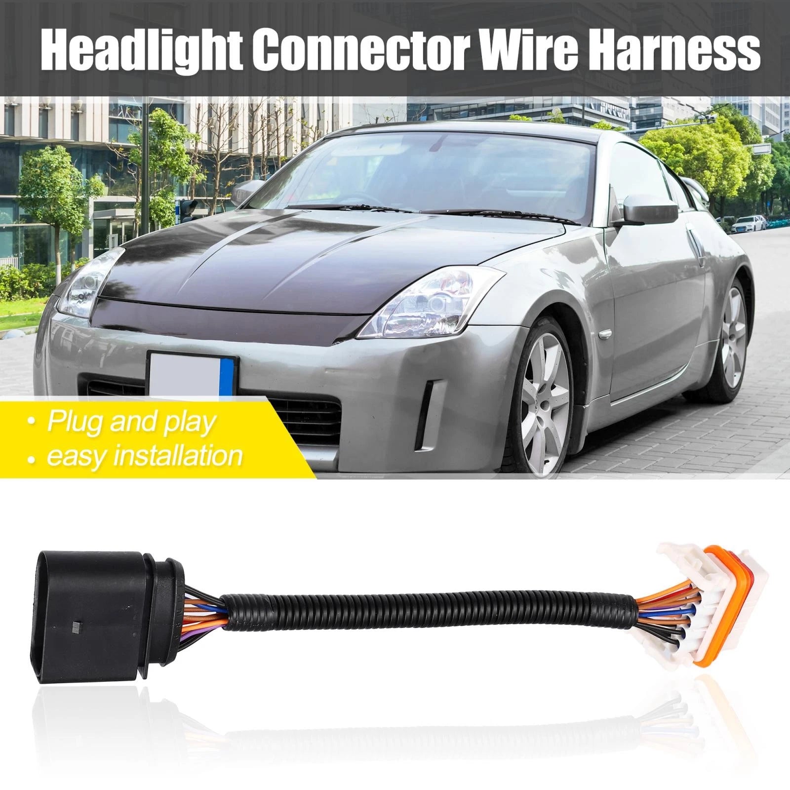 Headlight Connector Wire Harness for Volkswagen Touareg (2004–2007) 7L6971071A