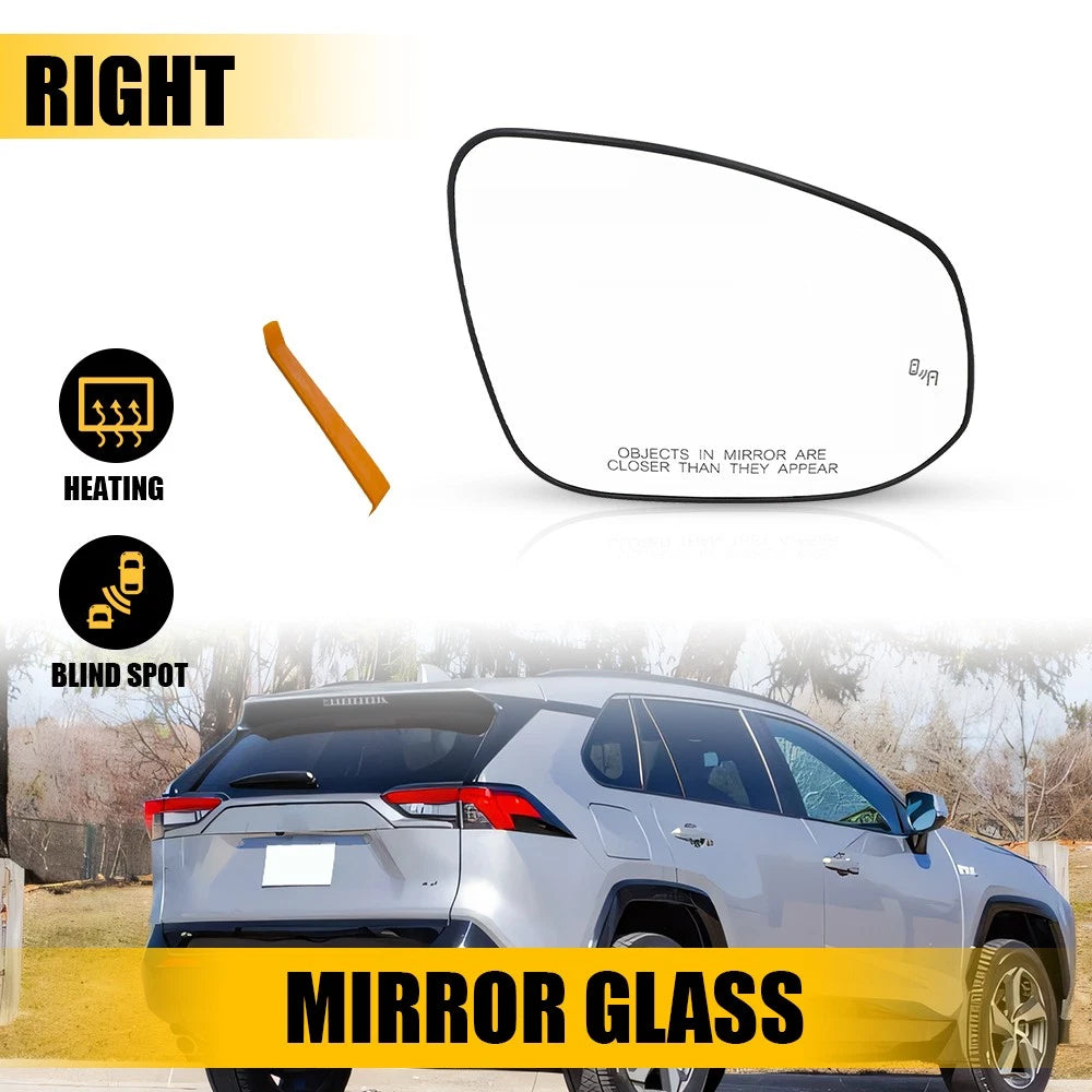 Heated Blind Spot Mirror Glass for Toyota RAV4 Hybrid (2019–2024)