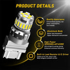Set of 4 LED Reverse Backup Light Bulbs for AUXITO 3157 3156 (YYYY–YYYY)