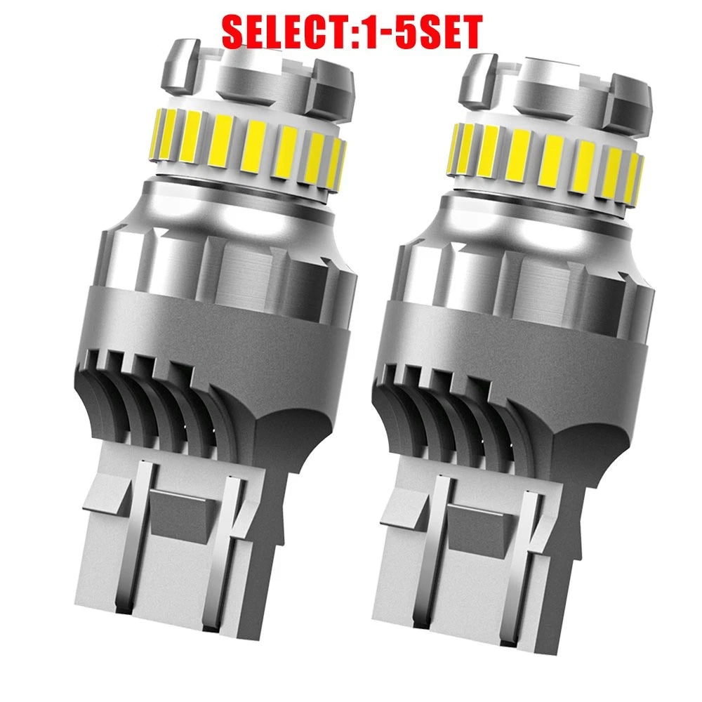 Set of 2 7443 7440 LED Backup Reverse Light Bulbs 6500K Super Bright White