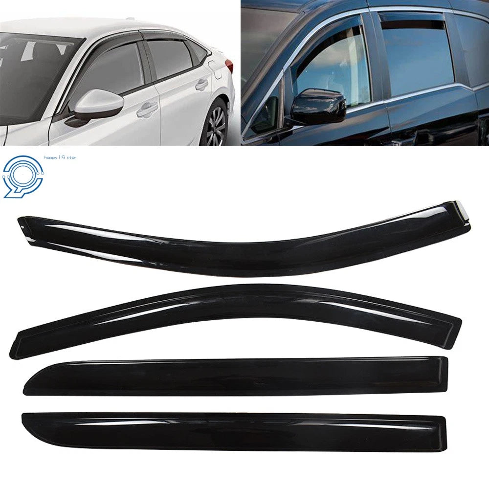 Set of 4 Window Visors for Honda Odyssey (2005–2007) Smoke Vent Shade