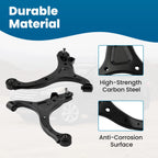 Front Lower Control Arms w/Ball Joints for Hyundai Santa Fe (2007–2012) Kia Sorento (2009–2012)
