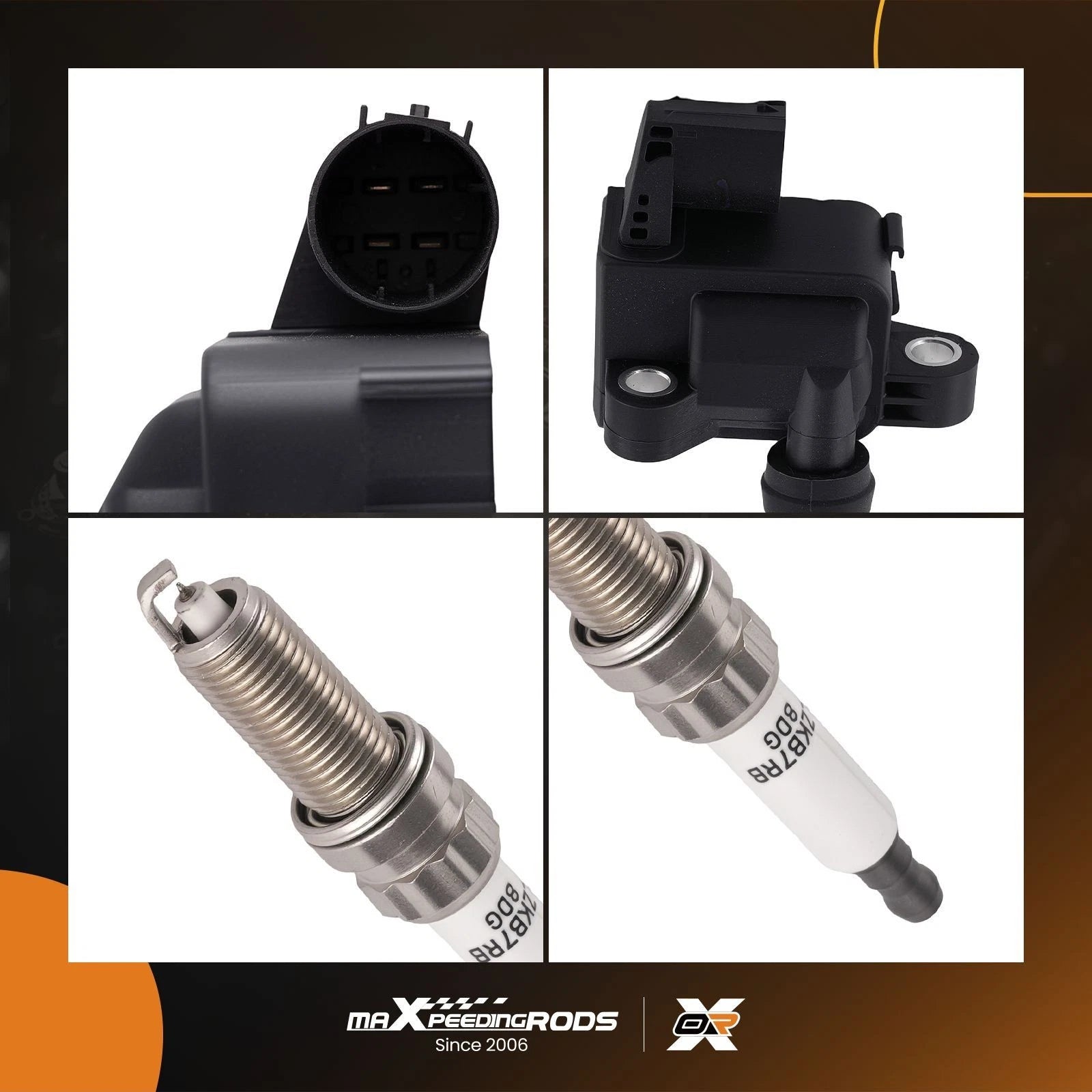 8X Ignition Coil & Spark Plug Kit for Mercedes GLS550 (2017–2019)