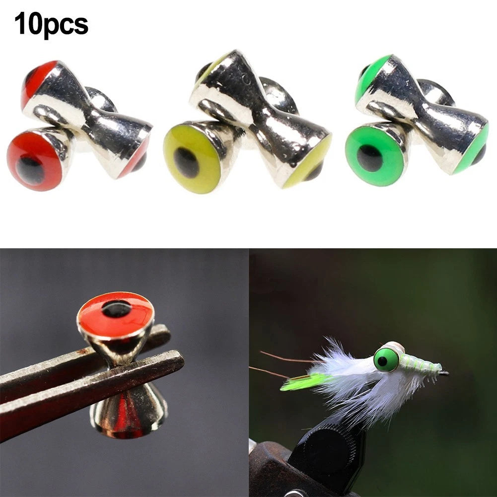 Fishing Baits Tying Materials Set of 4 (3.2mm, 4.0mm, 4.8mm, 3D Eyes)