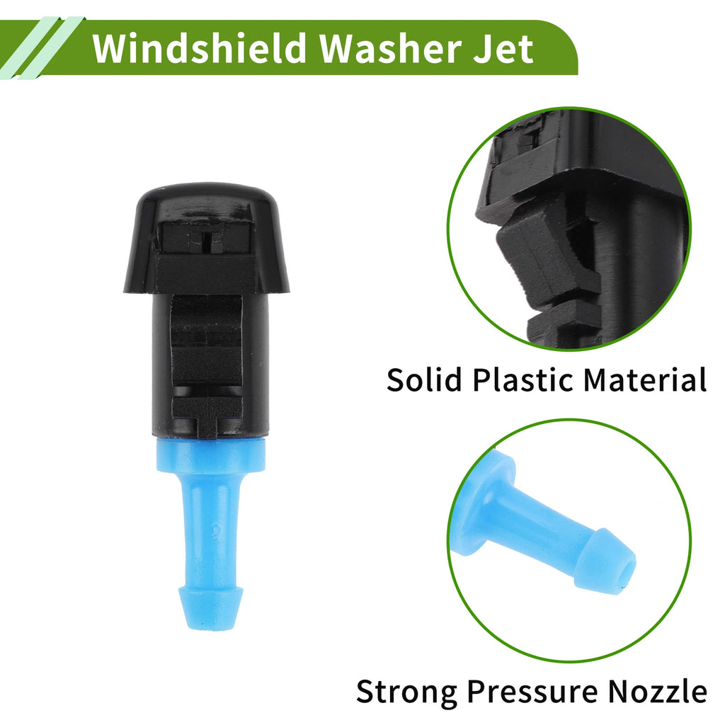 Set of 1 Windshield Washer Nozzle with Hose Connector for Ram (No. 5303833AA)