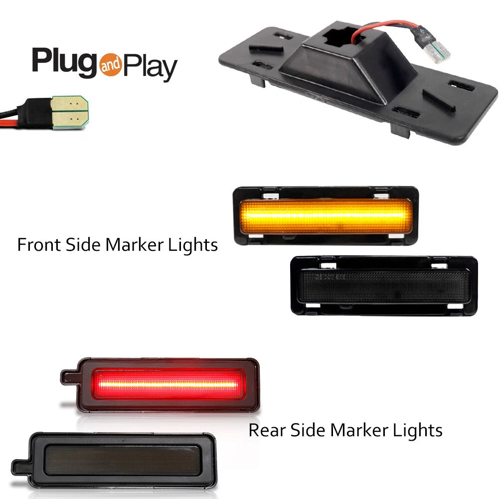 Smoke LED Side Marker Lights for Pontiac Firebird (1982–1992)