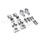 Chrome Footrest Foot Peg Mounting Kit for Harley-Davidson (1 1/4" Bars)