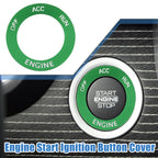 Engine Start Button Sticker for Dodge Charger Challenger (2015–2023) Aluminum Alloy Green