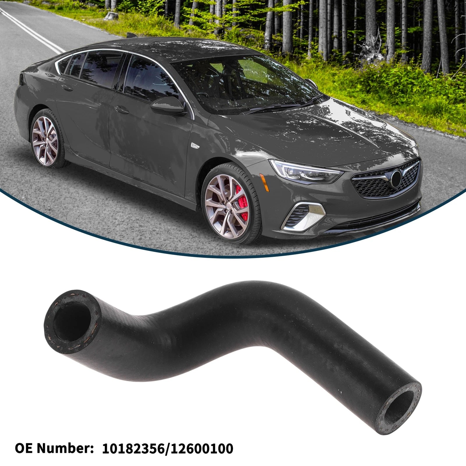 Radiator Hose for Buick Century 3.1L Gas (1997–2005) No. 10182356/12600100 Rubber