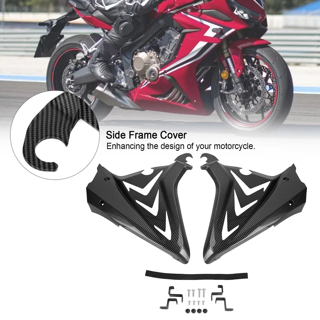Side Frame Cover Panels for Honda CBR650R (2019–2021) Carbon