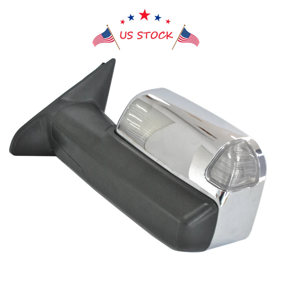 Pair Chrome Power Heated Towing Mirrors for Ram 1500 (2009-2015)