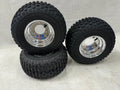 Set of 2 DWT Polished Front Rear Wheels Rims for Honda ATC 70 (1970–1985)