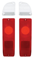 Tail Light Lens and Reverse Light Pair for 1967–1972 Chevy GMC Pickup
