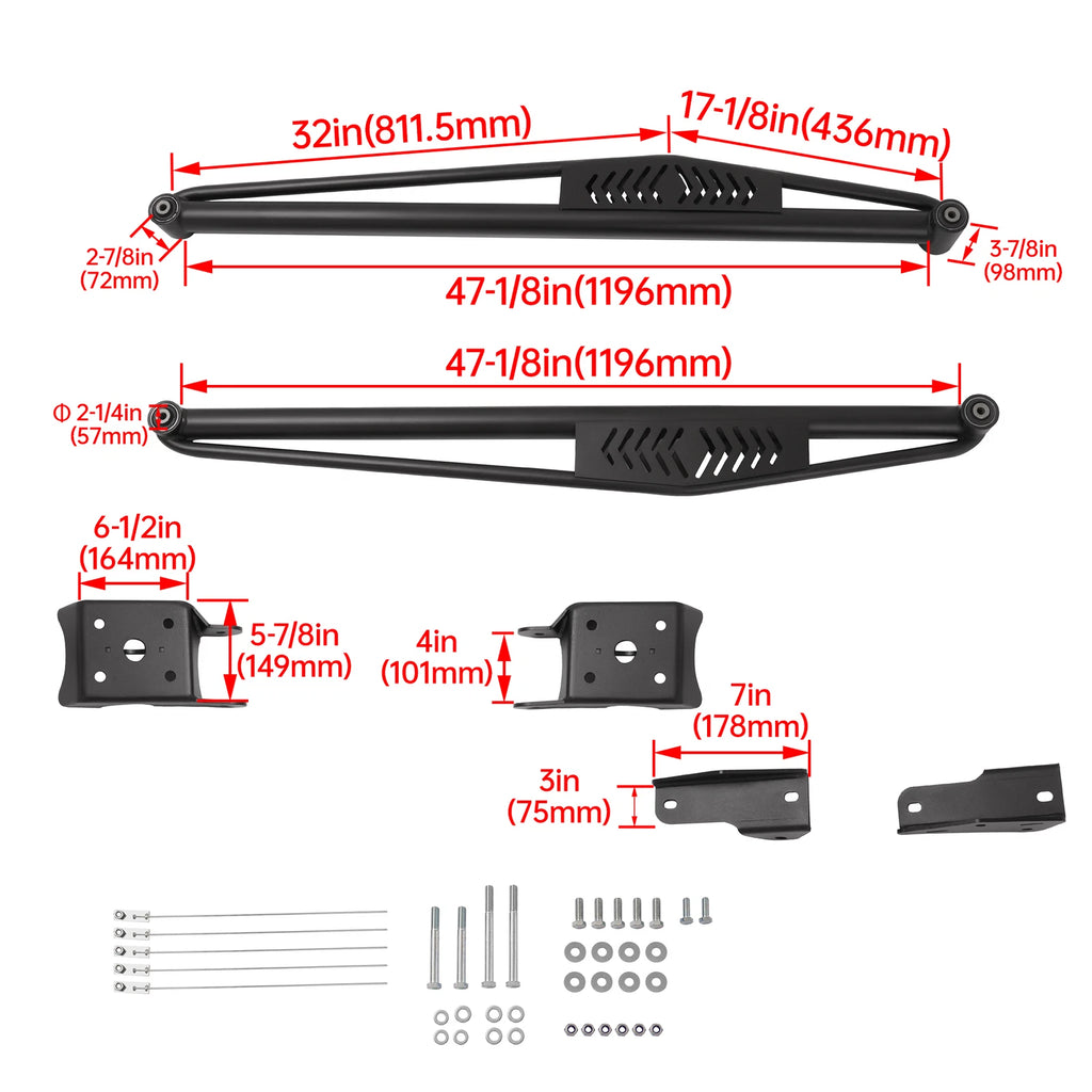 Traction Tie Bar & Mounting Bracket Lift Kit for Nissan Titan (2004–2020)