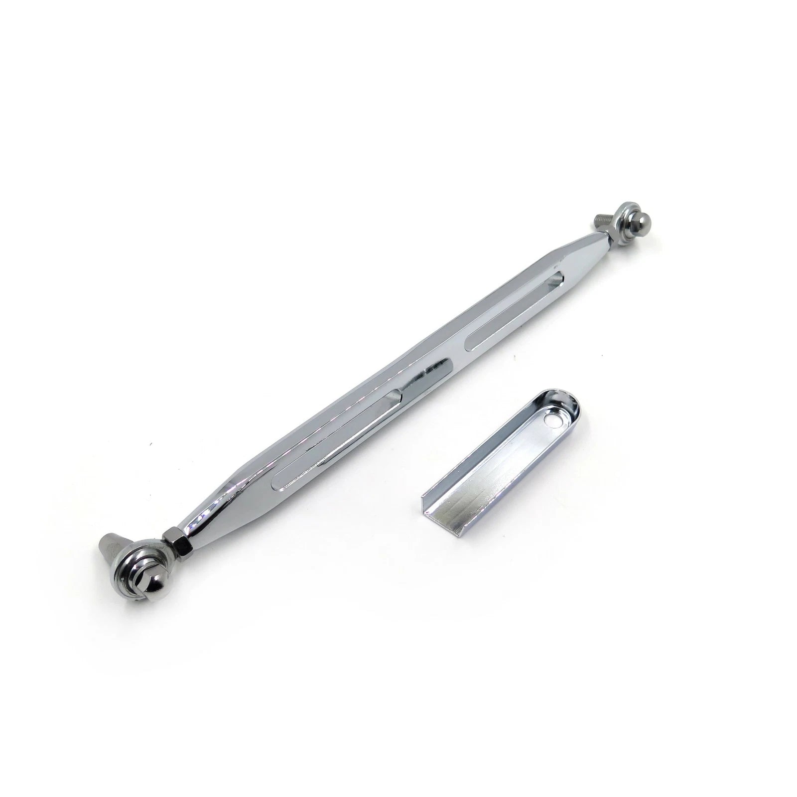 Black Slotted Flame Gear Shift Linkage for Harley Softail, Road King, Electra Glide