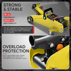 1.5 Ton Hydraulic Floor Jack 3000lbs Capacity with Swivel Caster