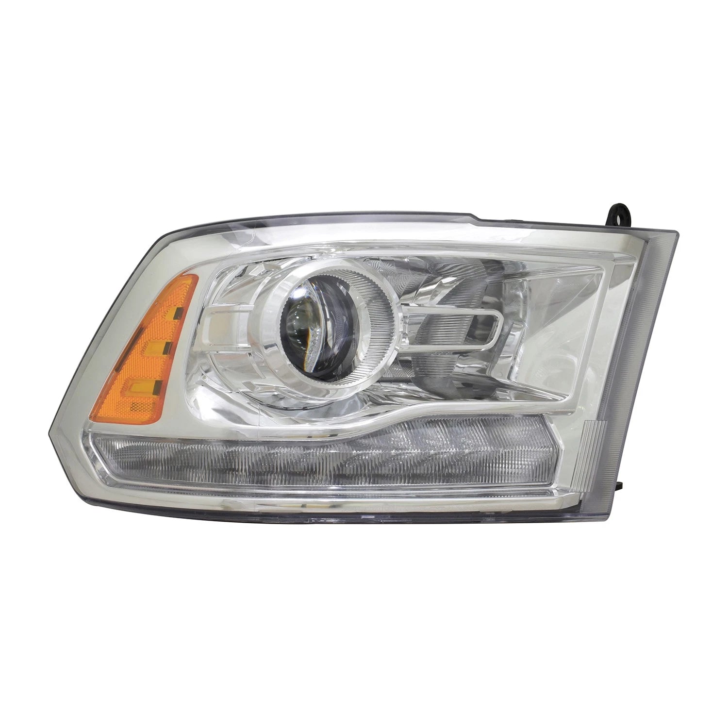 Replacement Chrome Passenger Side Halogen Headlight Assembly w/o Logo