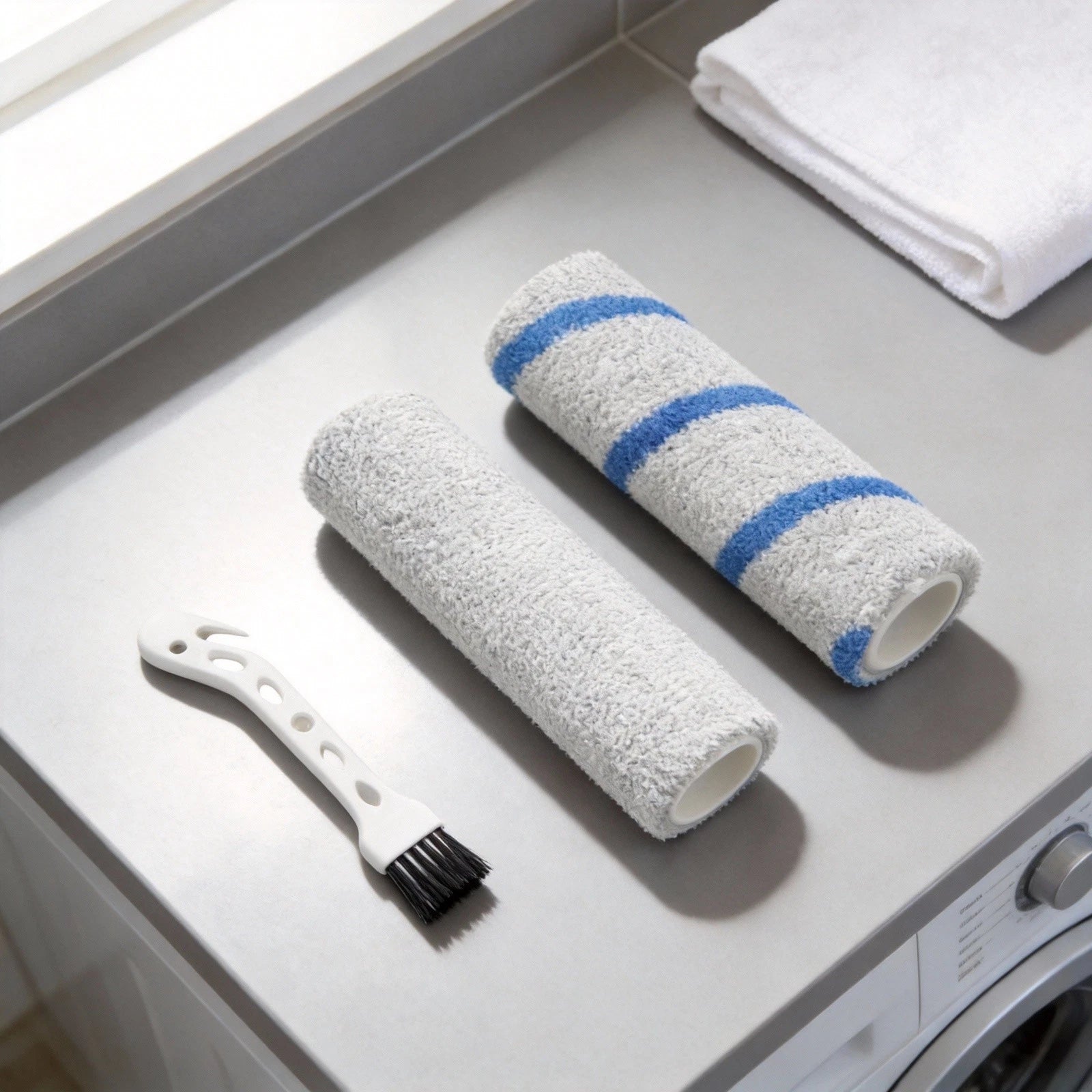Roller Rag and Cleaning Brush Set for Ecovacs Deebot X9 Pro (2021–2023)