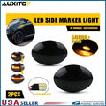 Set of 2 Smoke Sequential Amber LED Side Marker Lights for Fiat 500 (2007–2019)