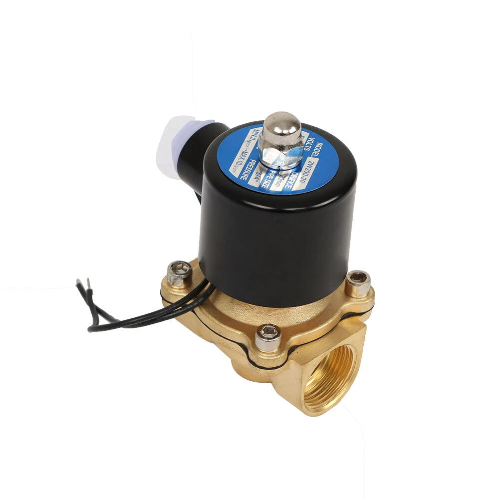 12V Electric Solenoid Valve for Gas Oil Water (3/4” DN20)